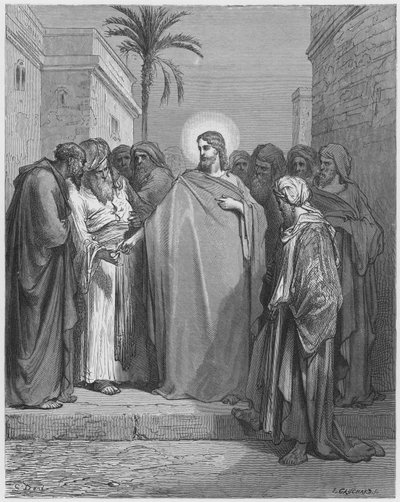 Christus und das Zinsgroschen von Gustave Dore